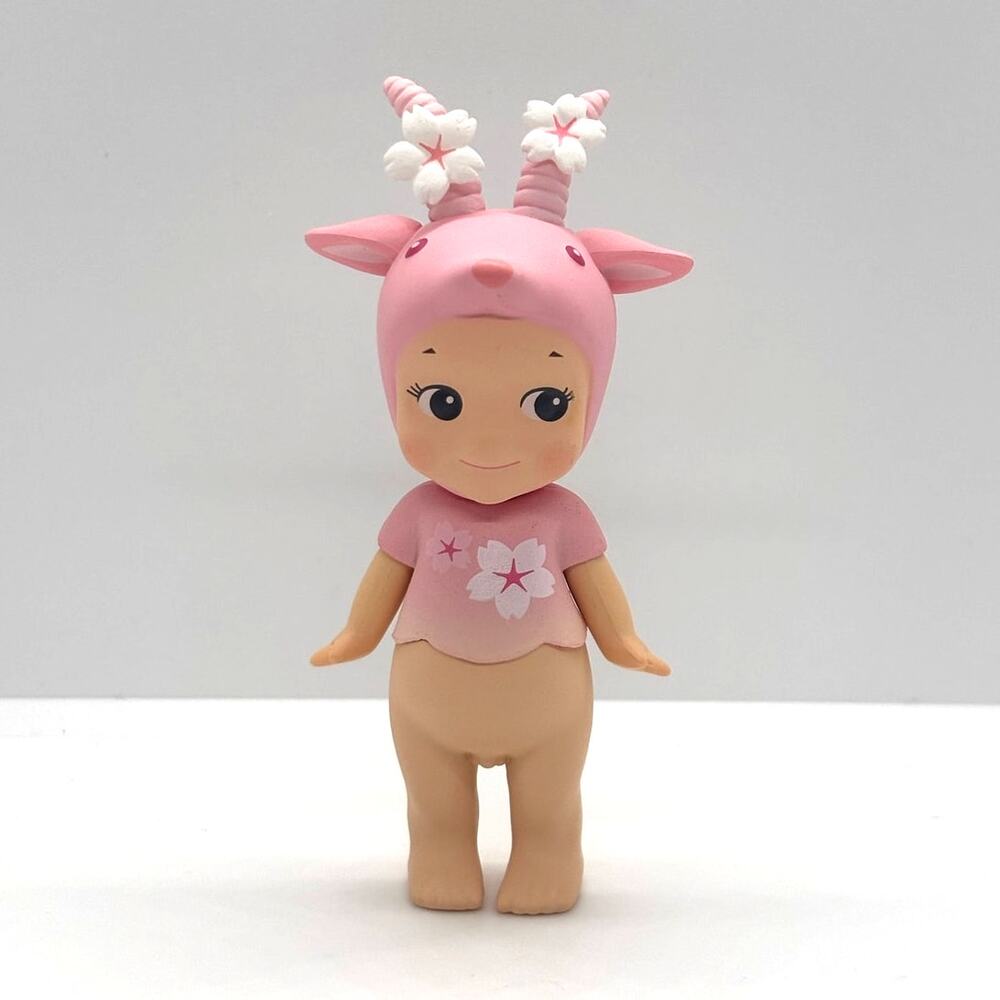 New Unbranded Kewpie/Angel Collectible Mini Figure Cherry Goat, Open Blind Box